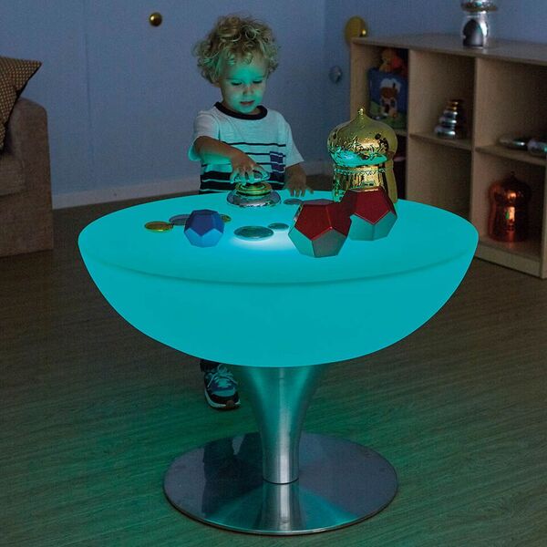 Round Light Up Colour Changing Glow Table