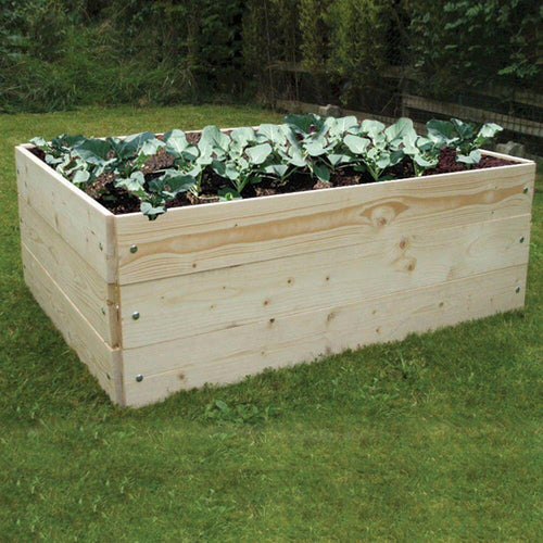Raised Wooden Grow Bed