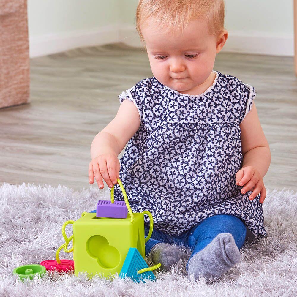 Tactile Shape Sorting Rubber Cube
