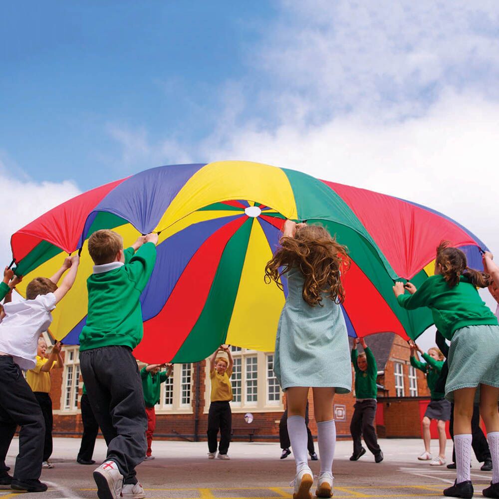 Multicoloured Rip Stop Nylon Parachute 6m