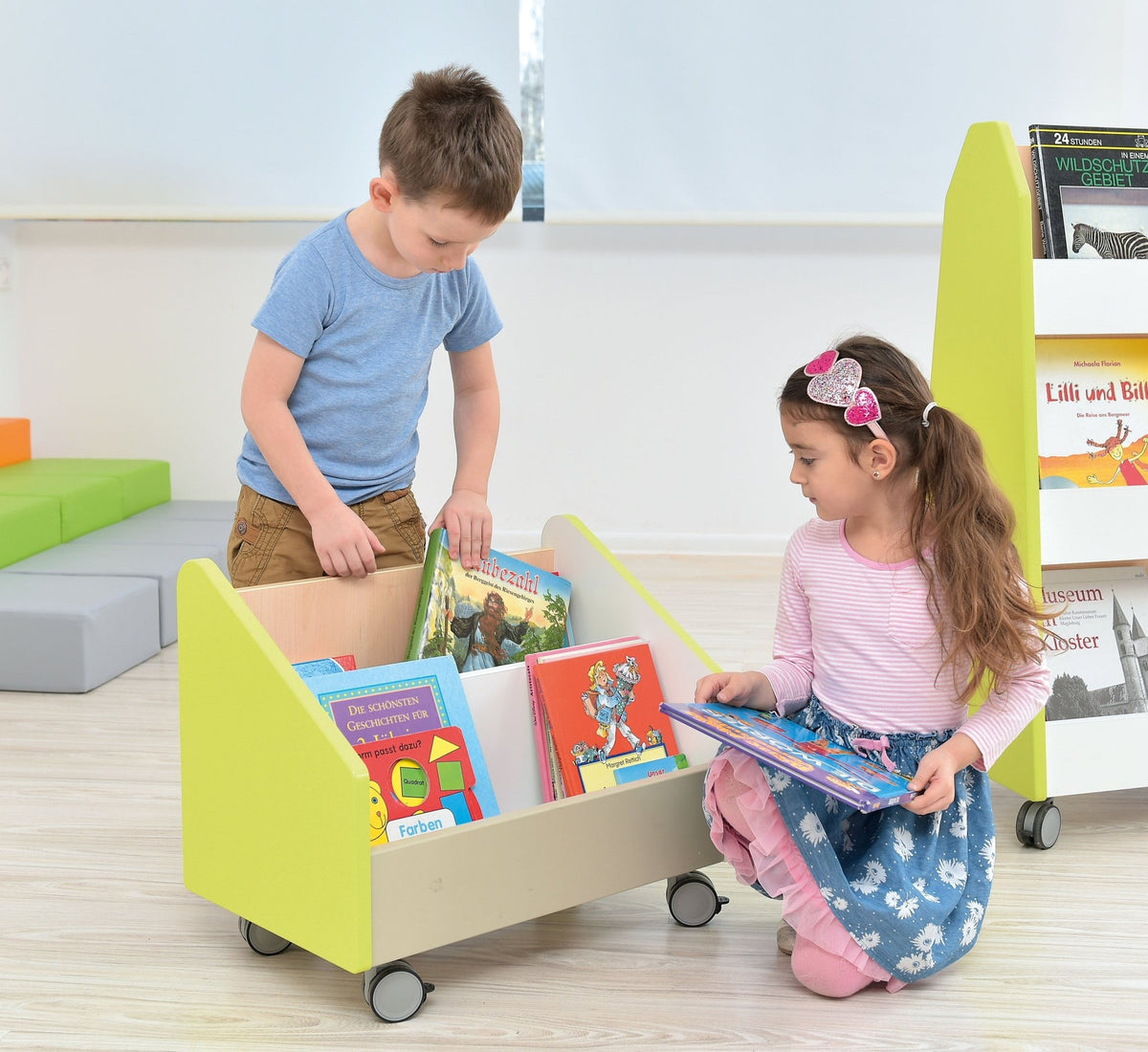 Quadro - big container on wheels - lime - EASE