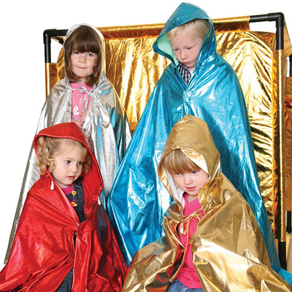Role Play Dressing Up Glitter Cloaks Costume 4pcs