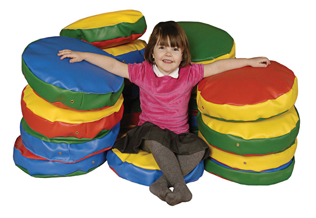 Story Cushions Round- Vibrant Colours set of 10 - EASE