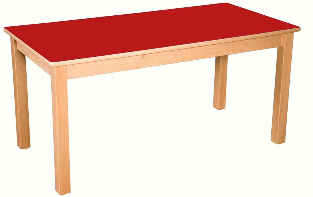 Rectangular Table Red - 71Cm