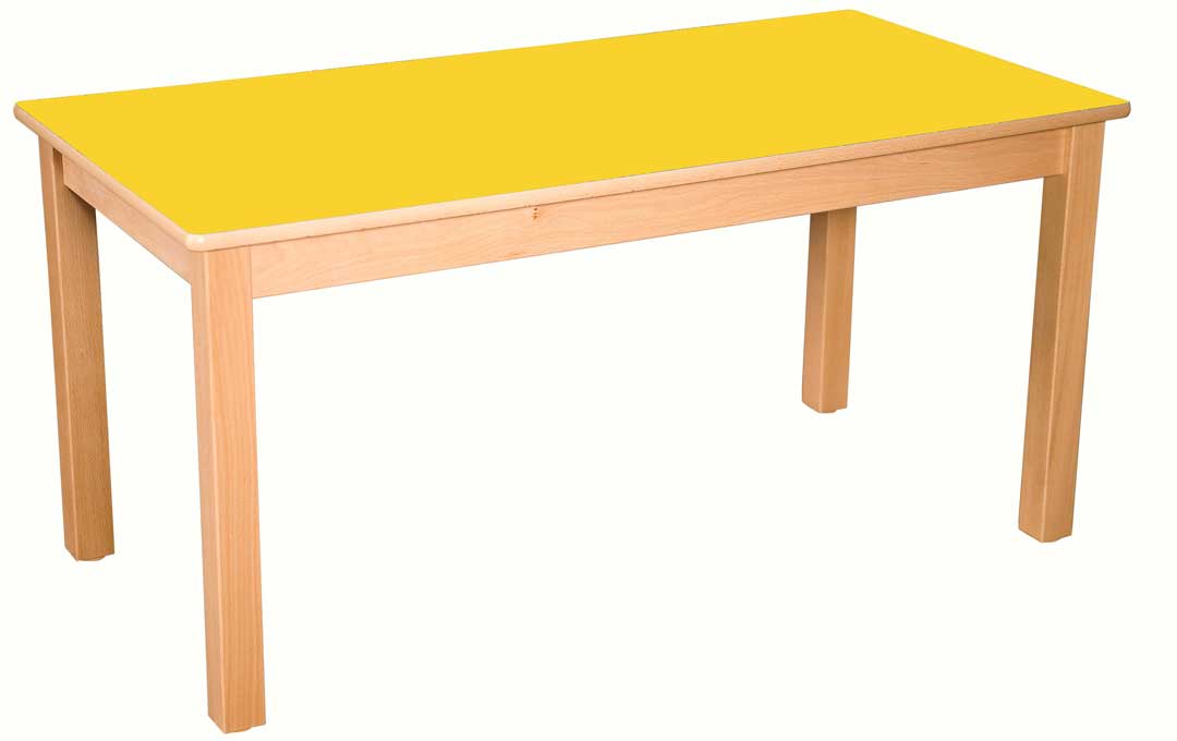 Rectangular Table Yellow - 71Cm