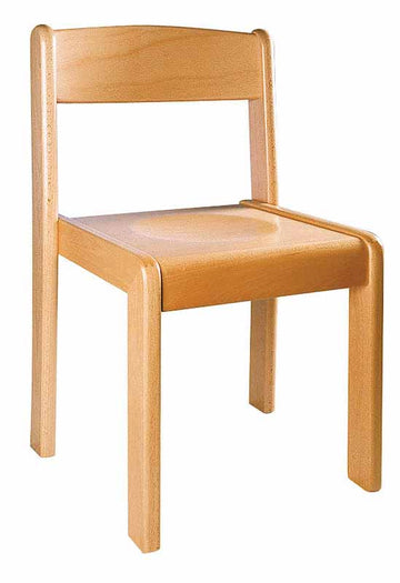 Ease Wooden Chair - Beech 35cm