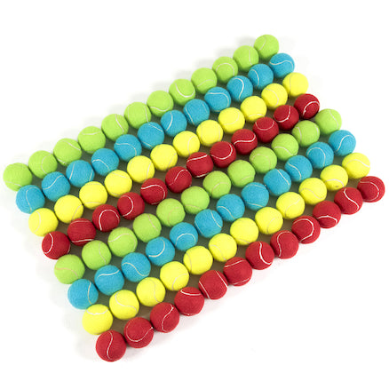 Bucket of Coloured Tennis Balls 96pk
