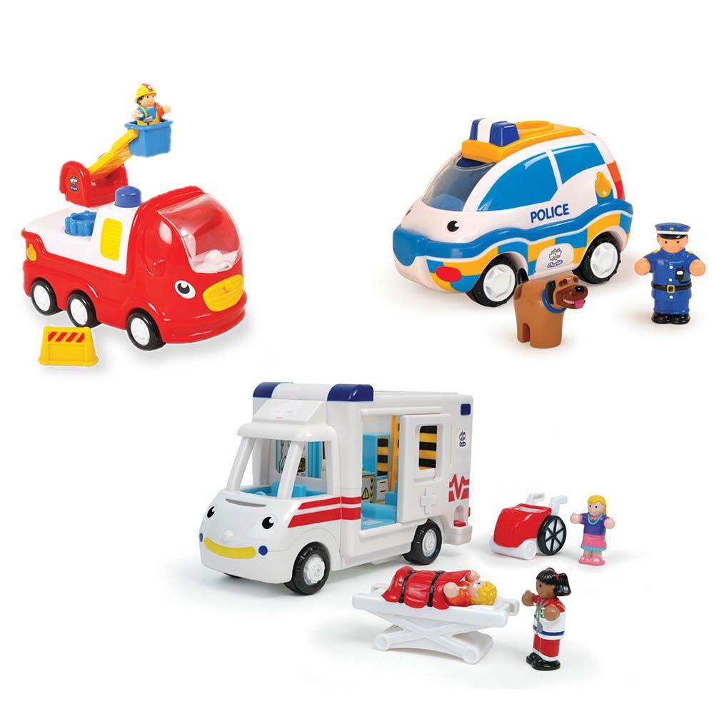 Wow Toys Emergency Services Vehicle 3pk