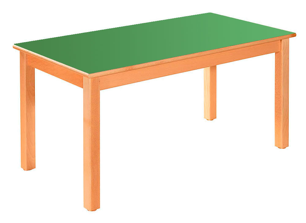Rectangular Table Green All Heights