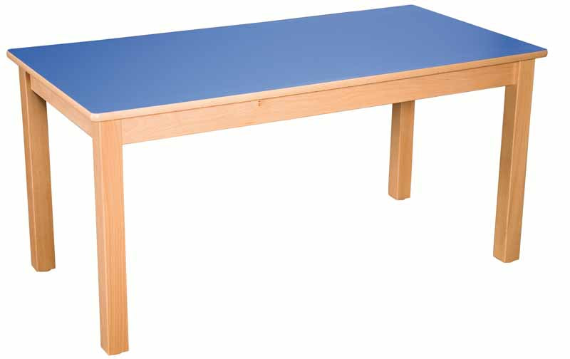 Rectangular Table Blue All Heights