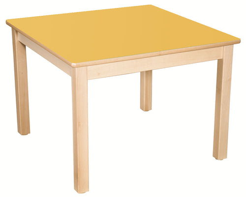 Square Table Yellow All Heights