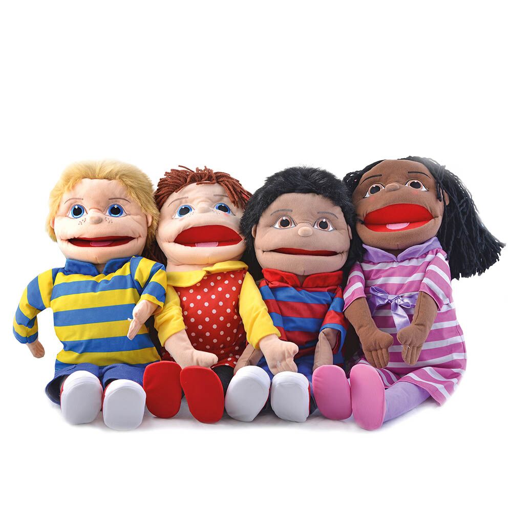 Large People Hand Puppets Black Girl