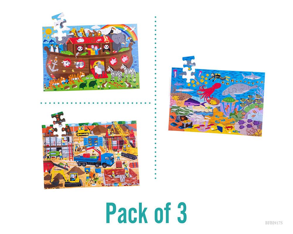 Floor Puzzles 48pc Pack fo 3 (pk11)