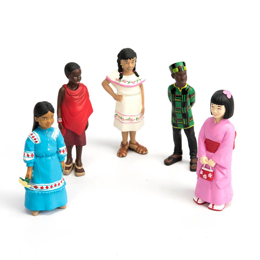Small World Plastic Multicultural Figures