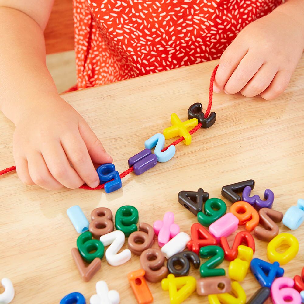 Threading Number Beads