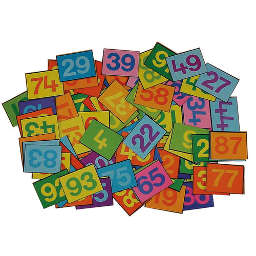 Colourful 1-100 Felt Number Tiles