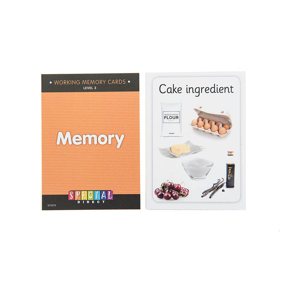 Working Memory Activity Game Cards Level 3