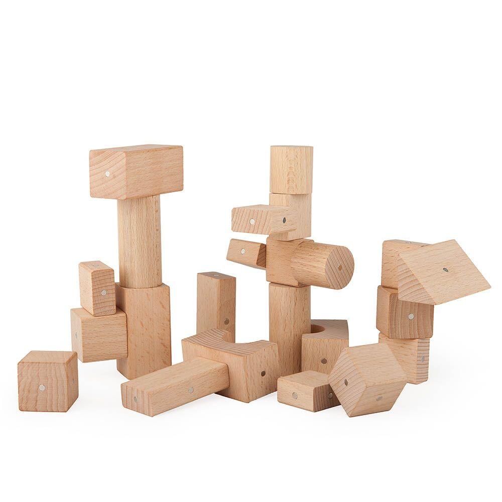 Magnetic Wooden Blocks 30pcs